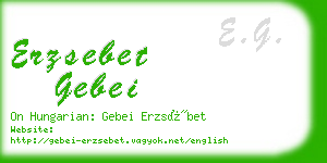 erzsebet gebei business card